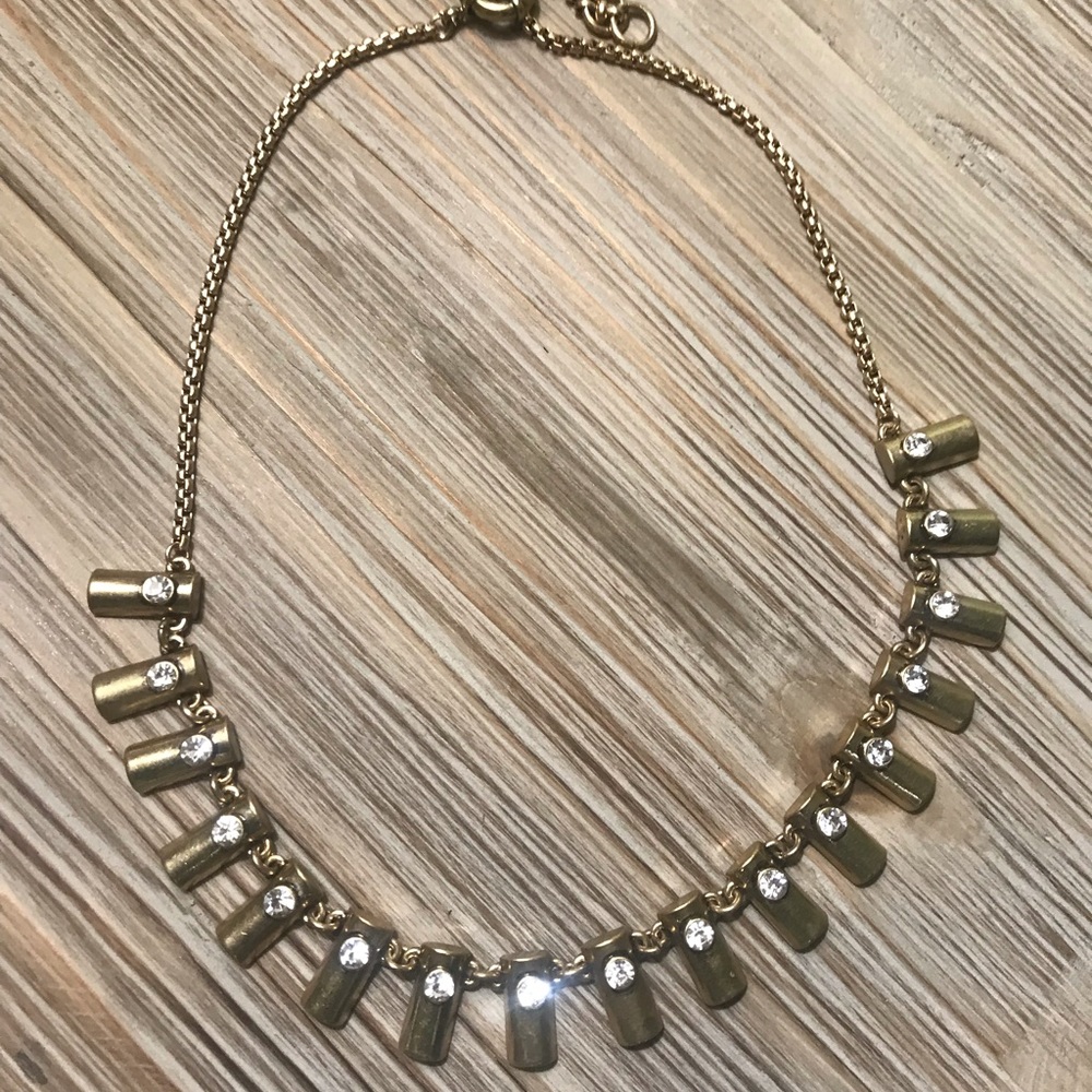 Gorgeous gold colored statement necklace